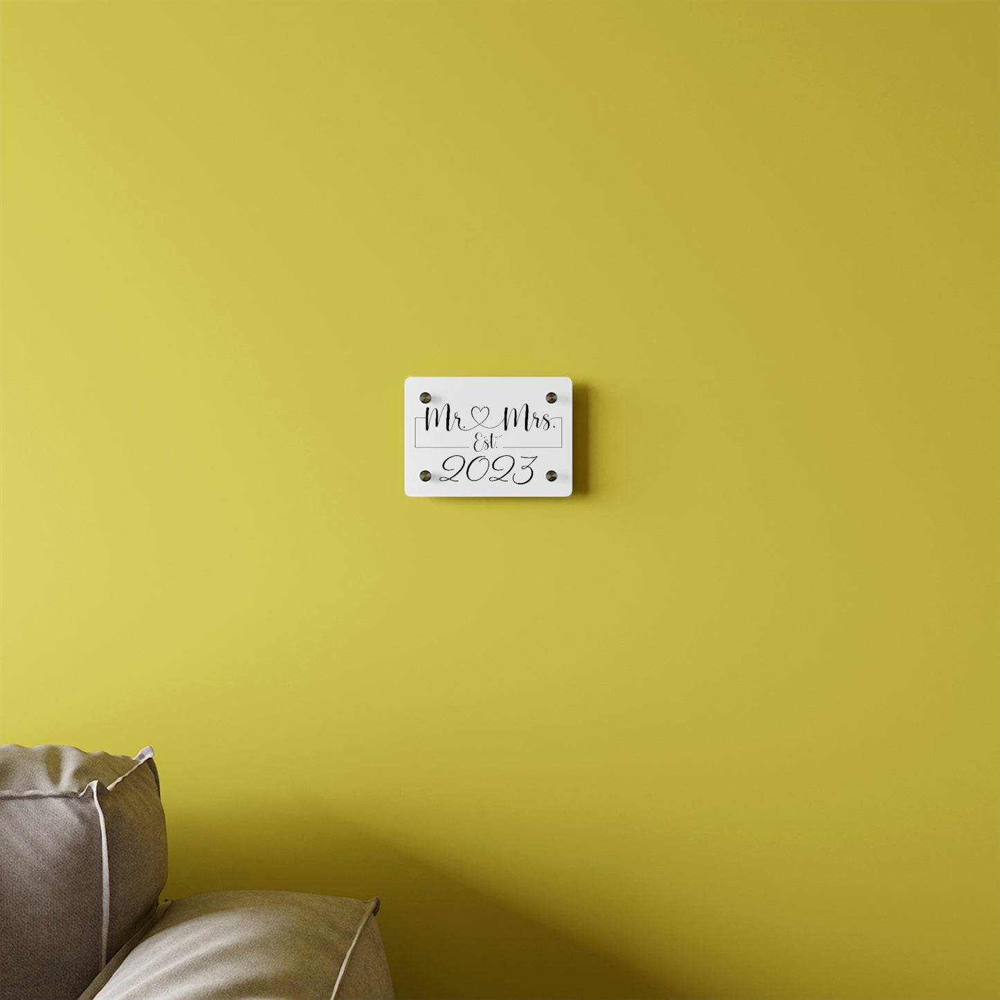 Mr. & Mrs. 2023 Acrylic Wall Art