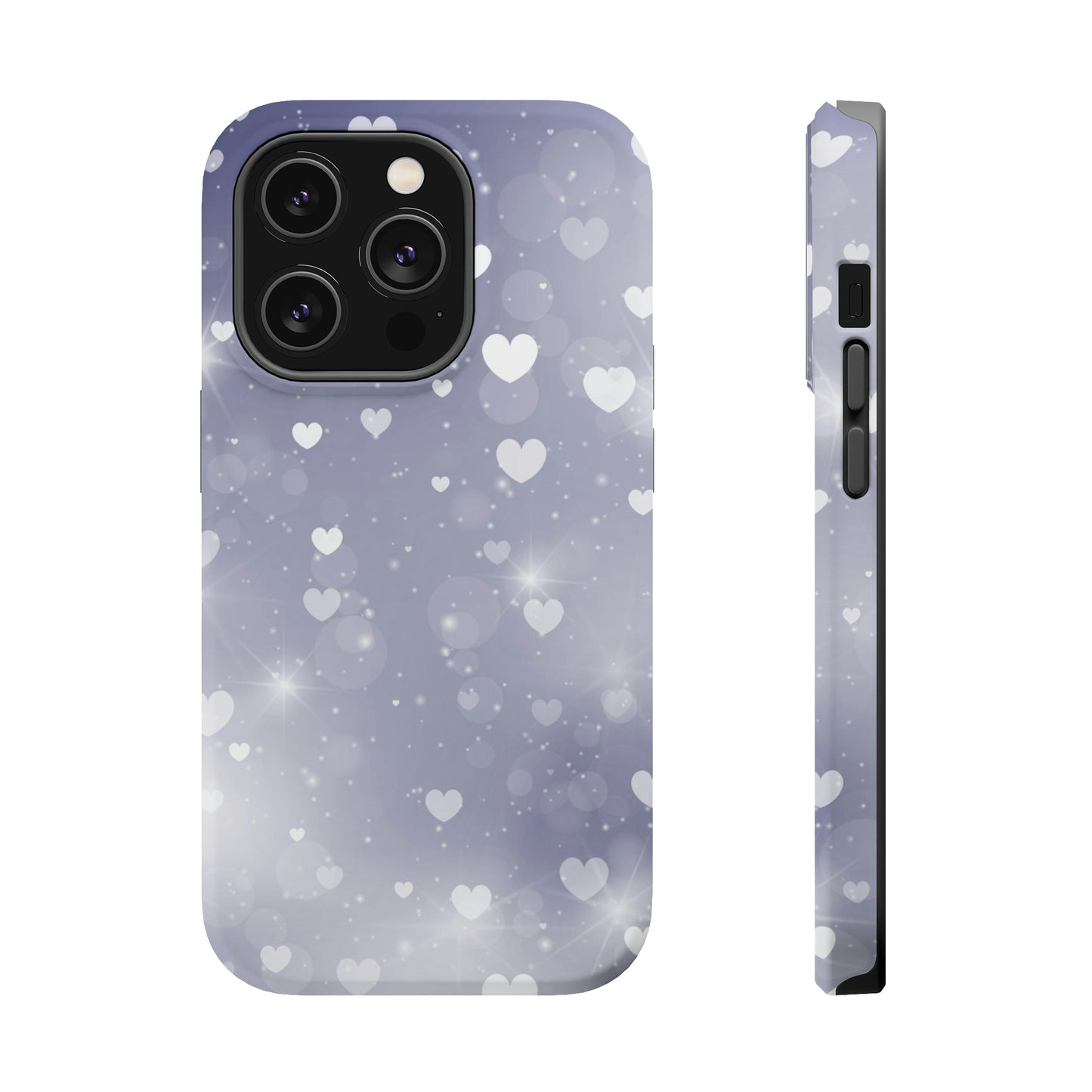 Grey Heart phone case