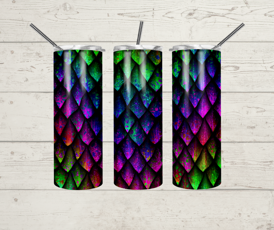 Rainbow Leaf Tumbler