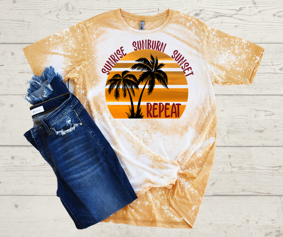Sunrise Sunburn Sunset Repeat T-Shirt