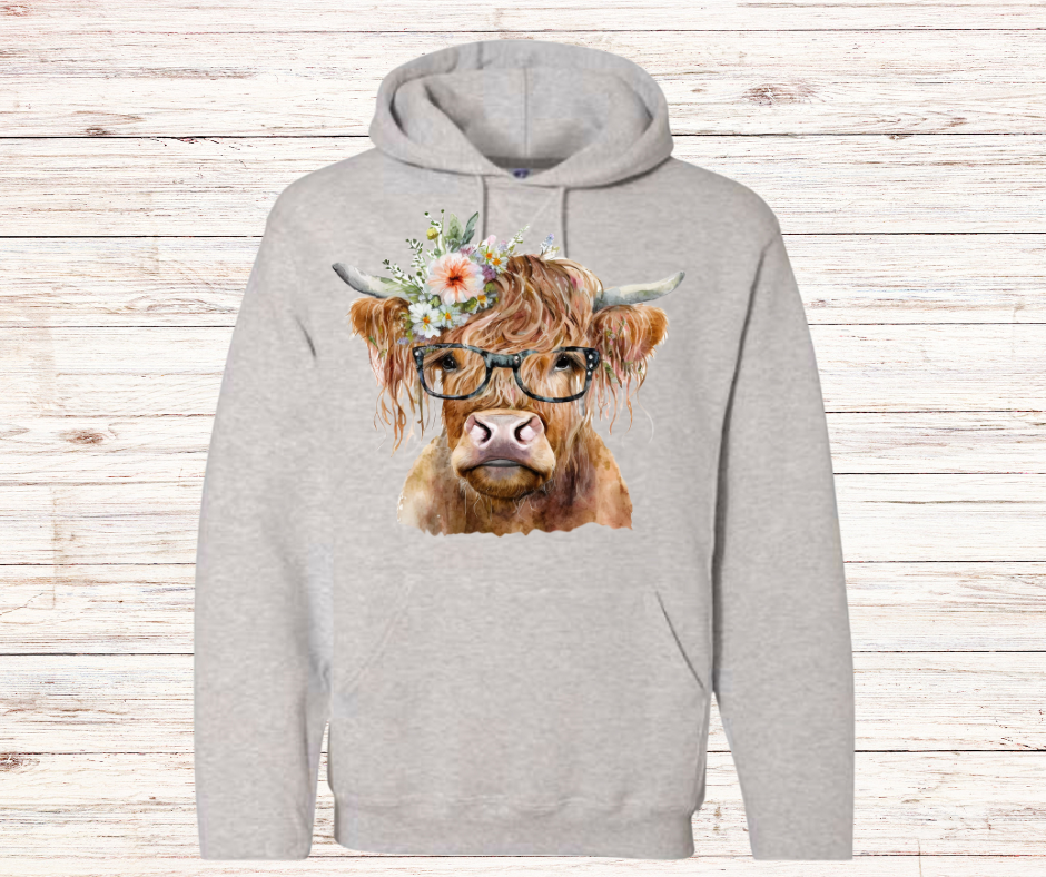 Cute Highland Cow Hoodie