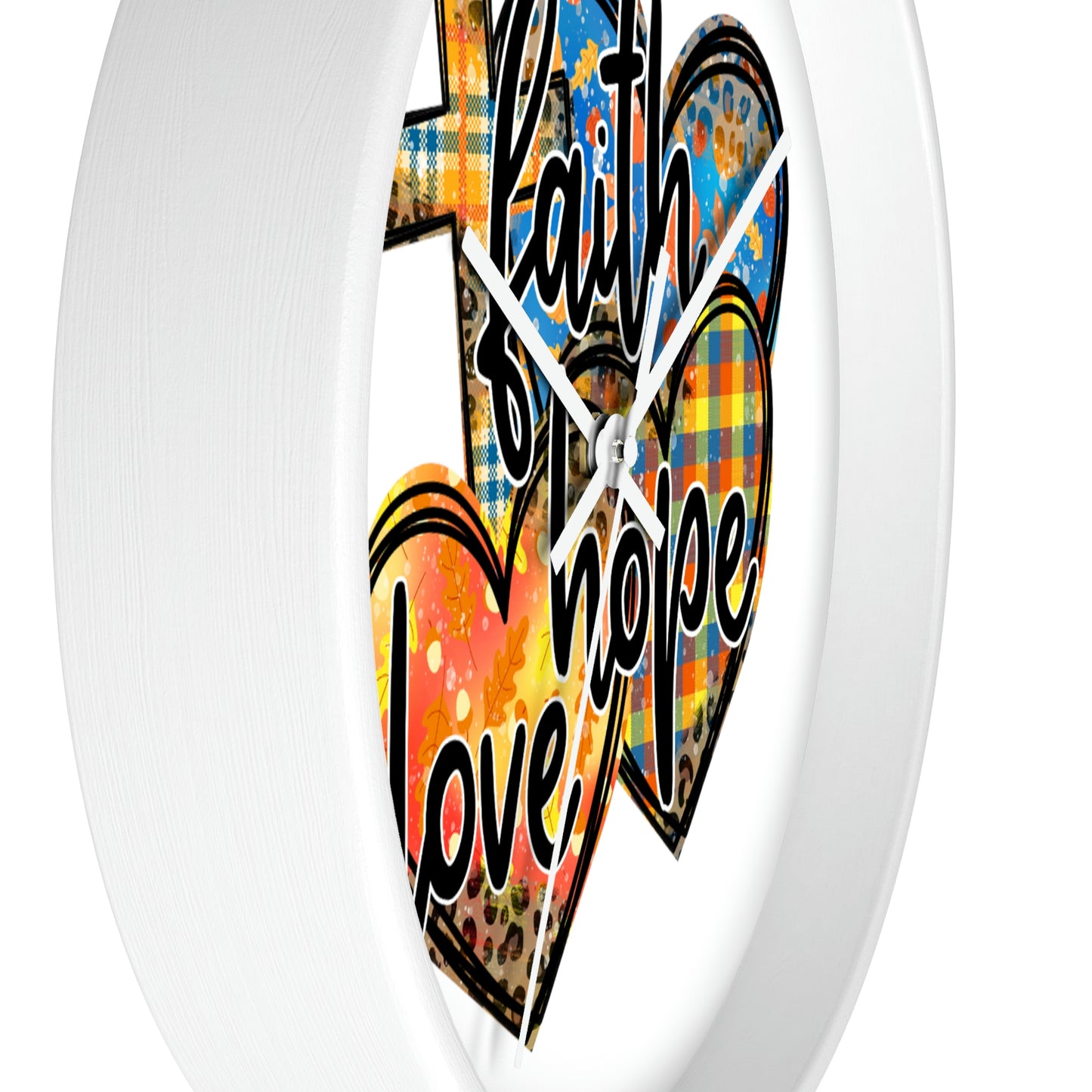 Faith Hope Love Wall clock