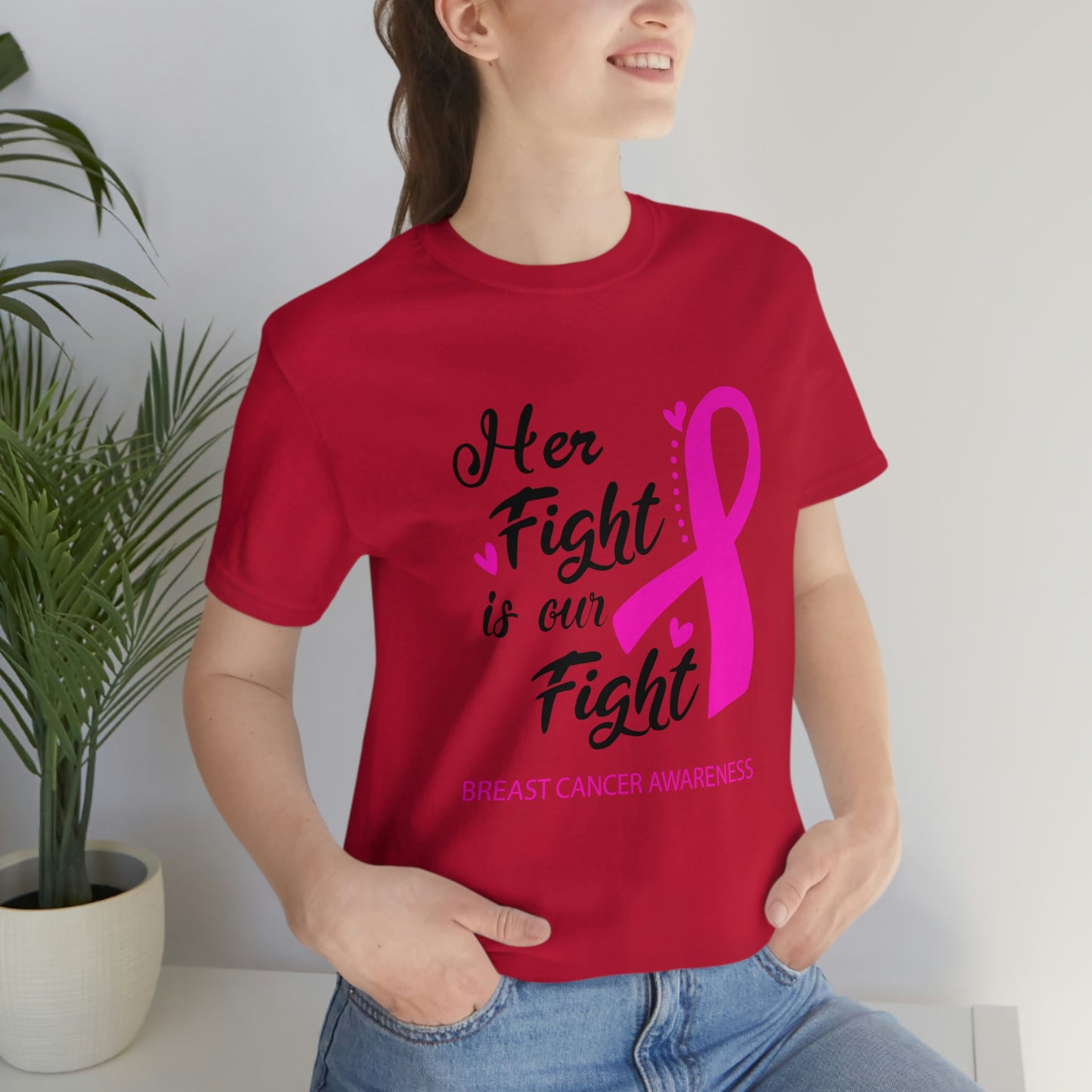 Her fight is our fight (white font) Tee