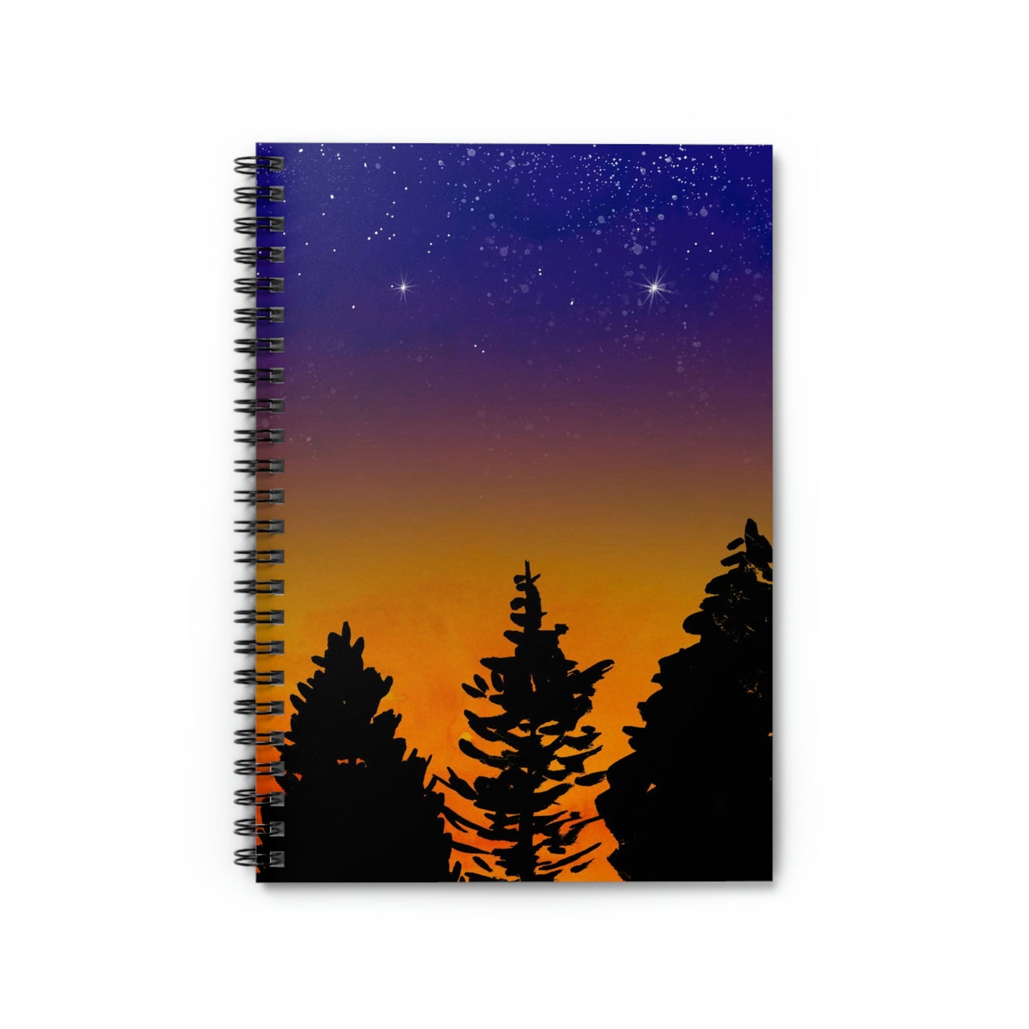 Watercolor Sunset Spiral Notebook