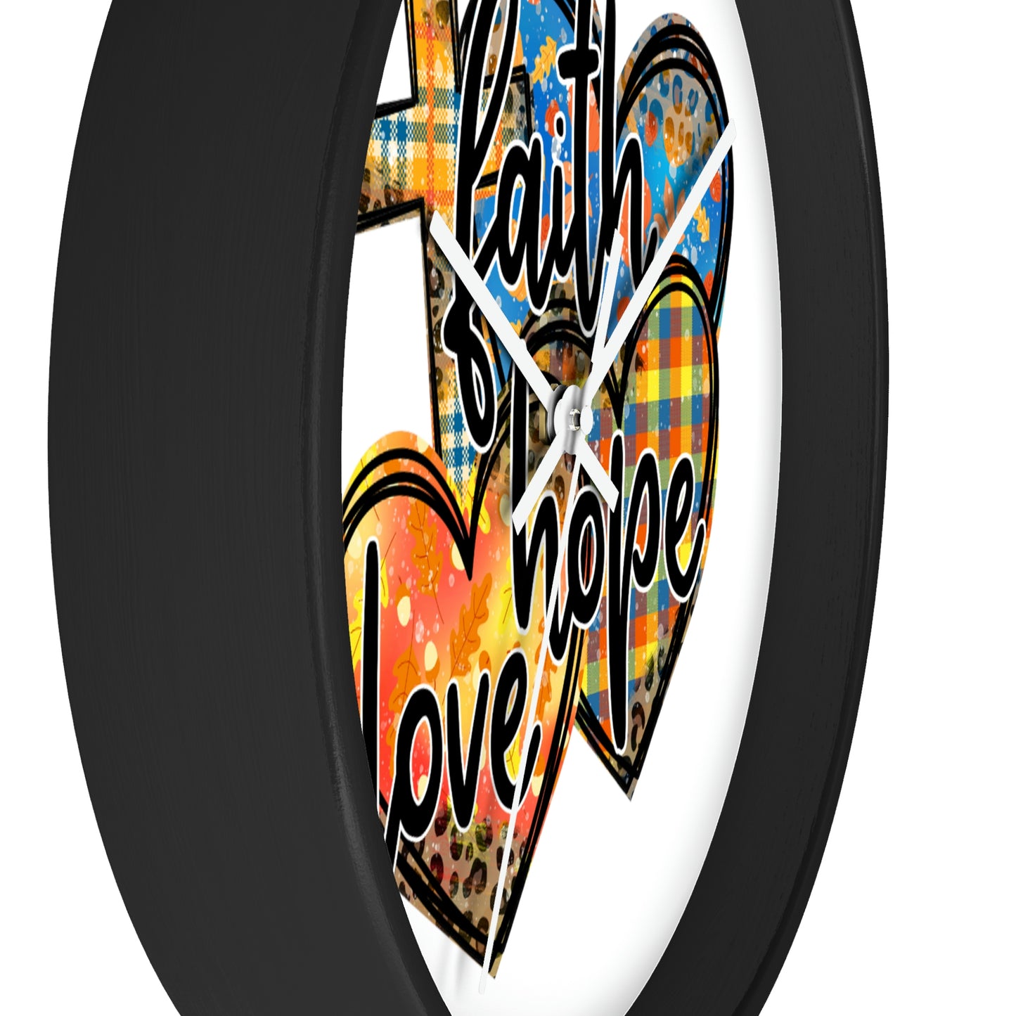 Faith Hope Love Wall clock