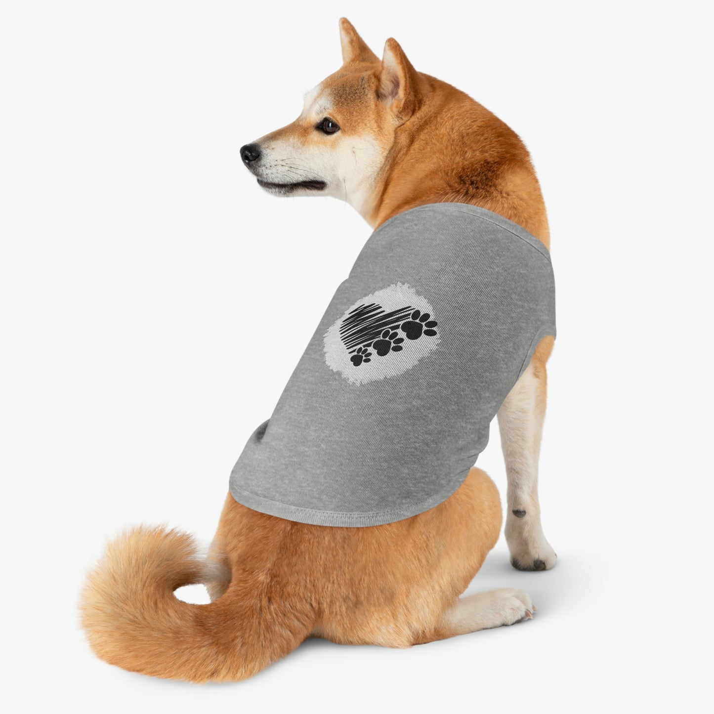 Heart Paw Print Pet Tank Top