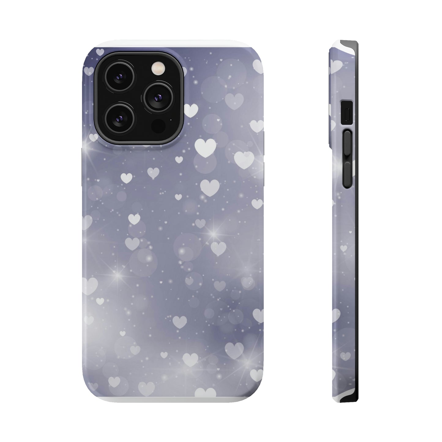 Grey Heart phone case