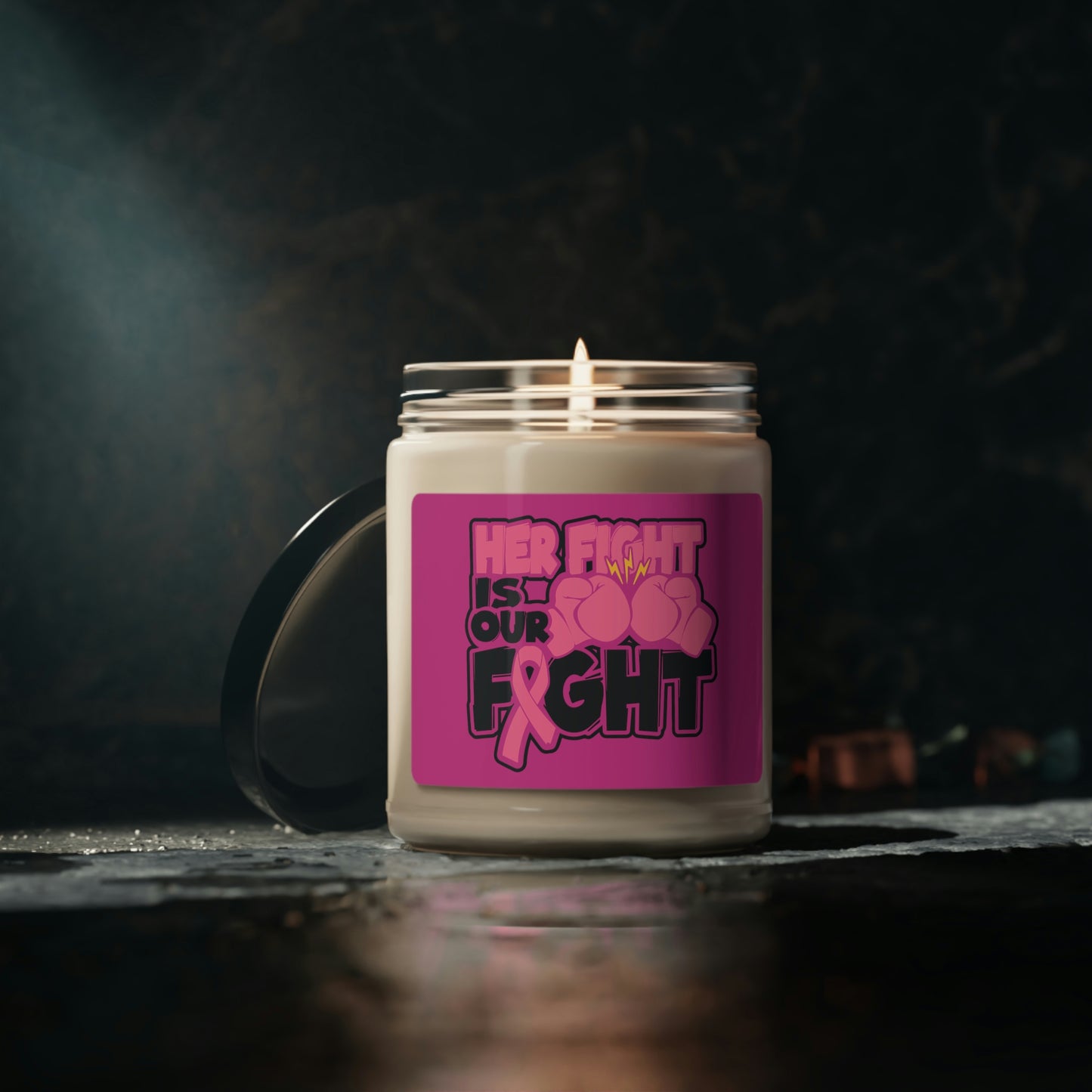 Her Fight Is out Fight Scented Soy Candle, 9oz