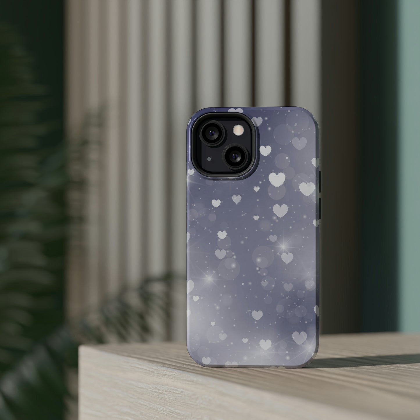Grey Heart phone case