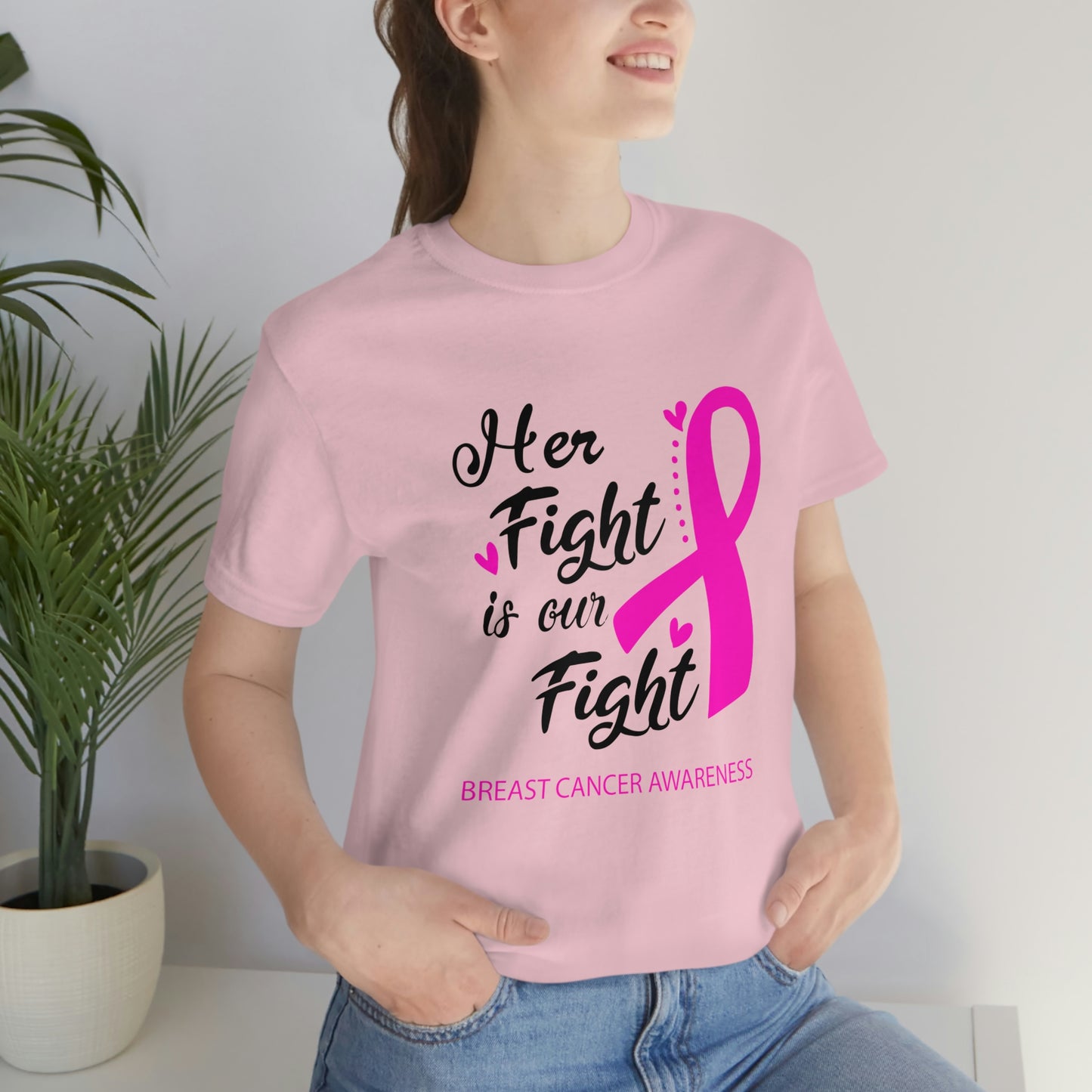 Her fight is our fight (white font) Tee