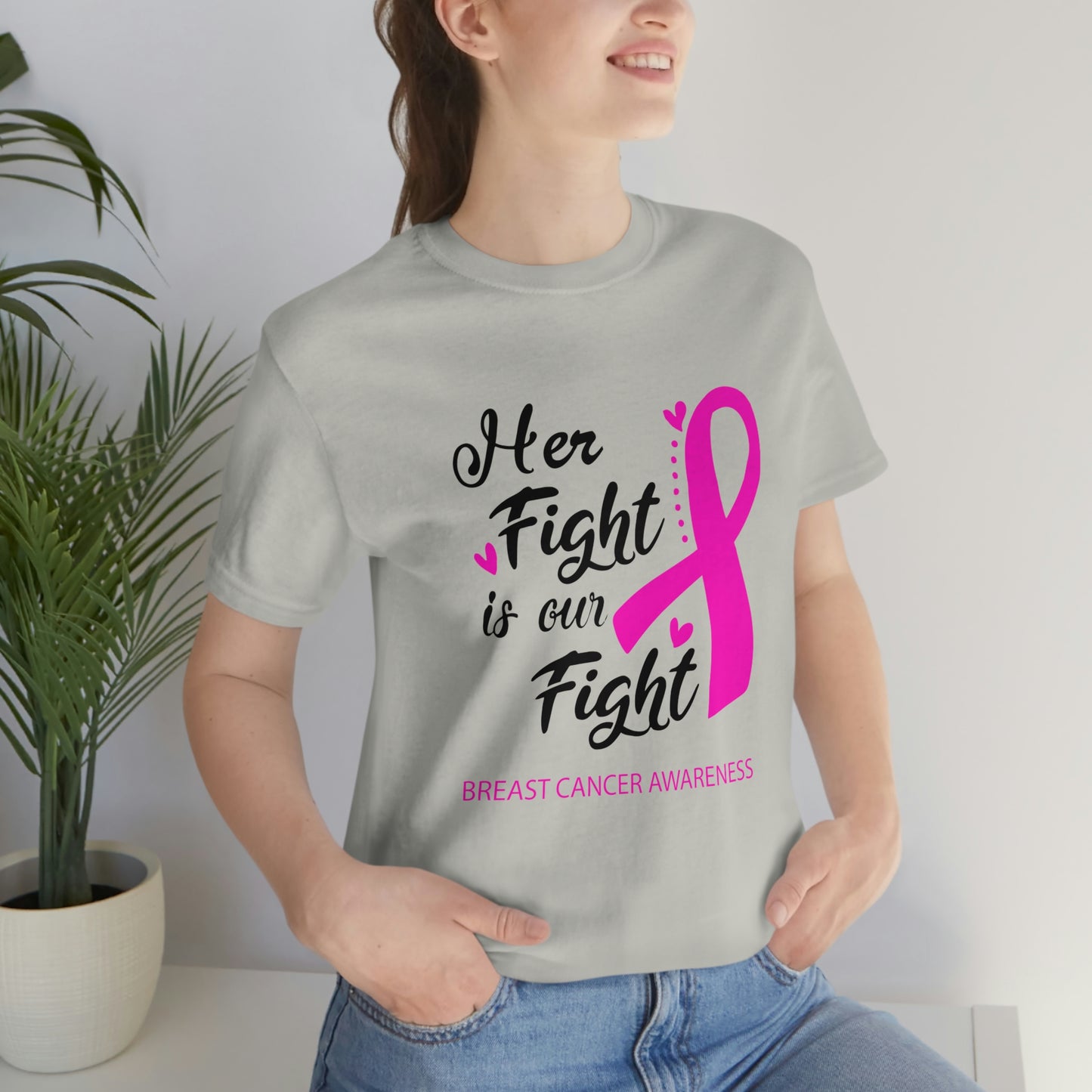 Her fight is our fight (white font) Tee