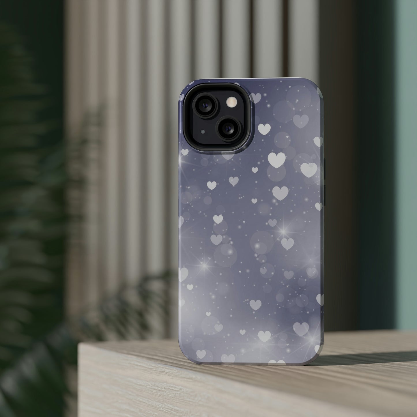 Grey Heart phone case