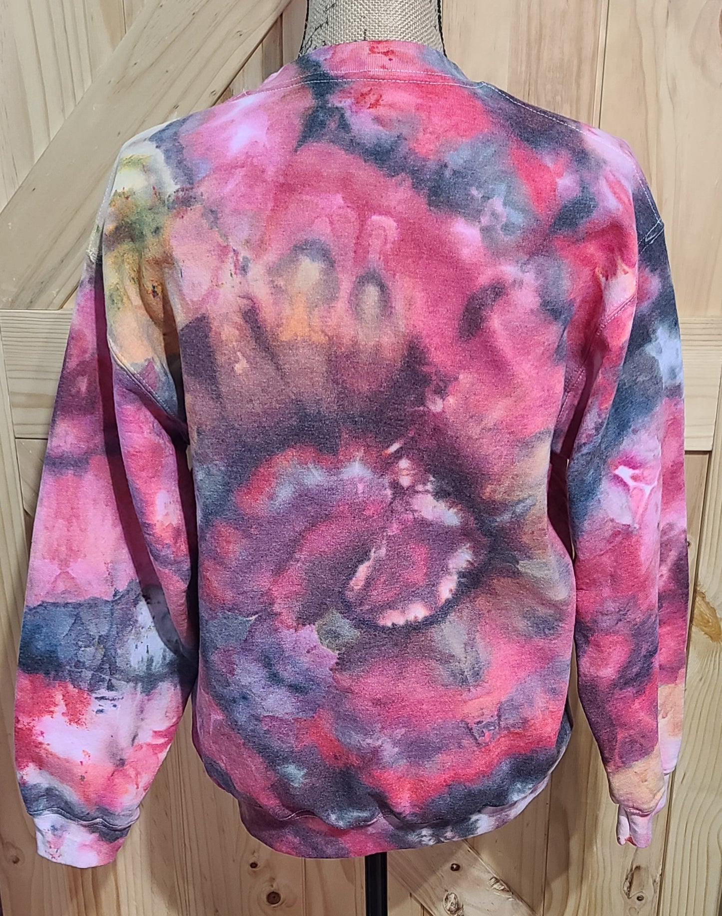 Red Passion Ice Dye Crewneck