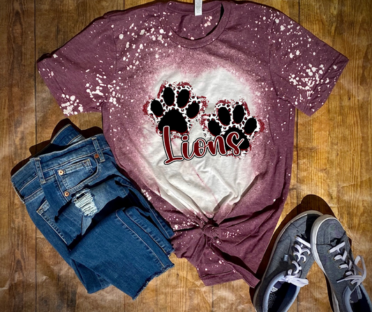 Maroon & White Lions T-Shirt