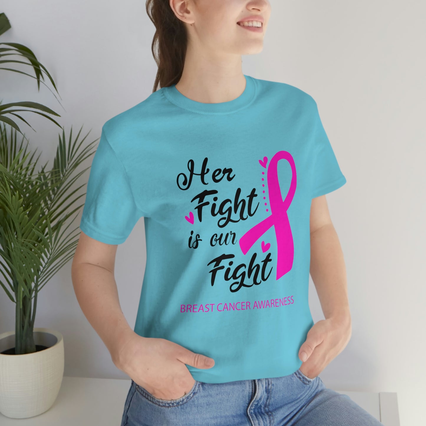 Her fight is our fight (white font) Tee