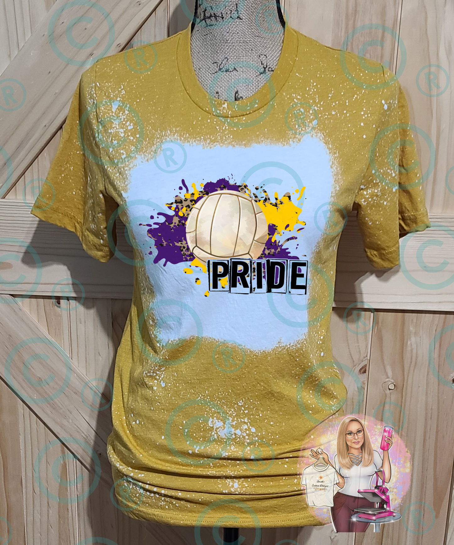 Purple & Gold Volleyball Pride T-Shirt