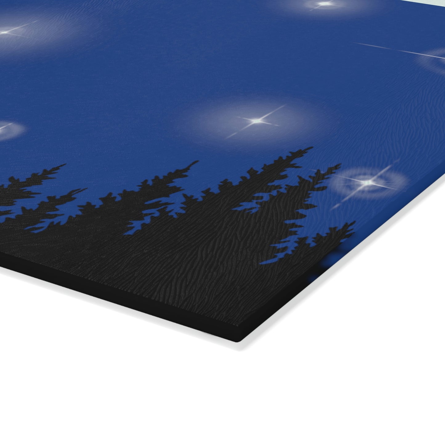 Forrest Sunset Glass Cutting Board