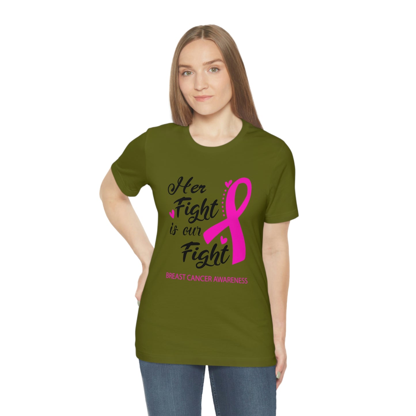 Her fight is our fight (white font) Tee