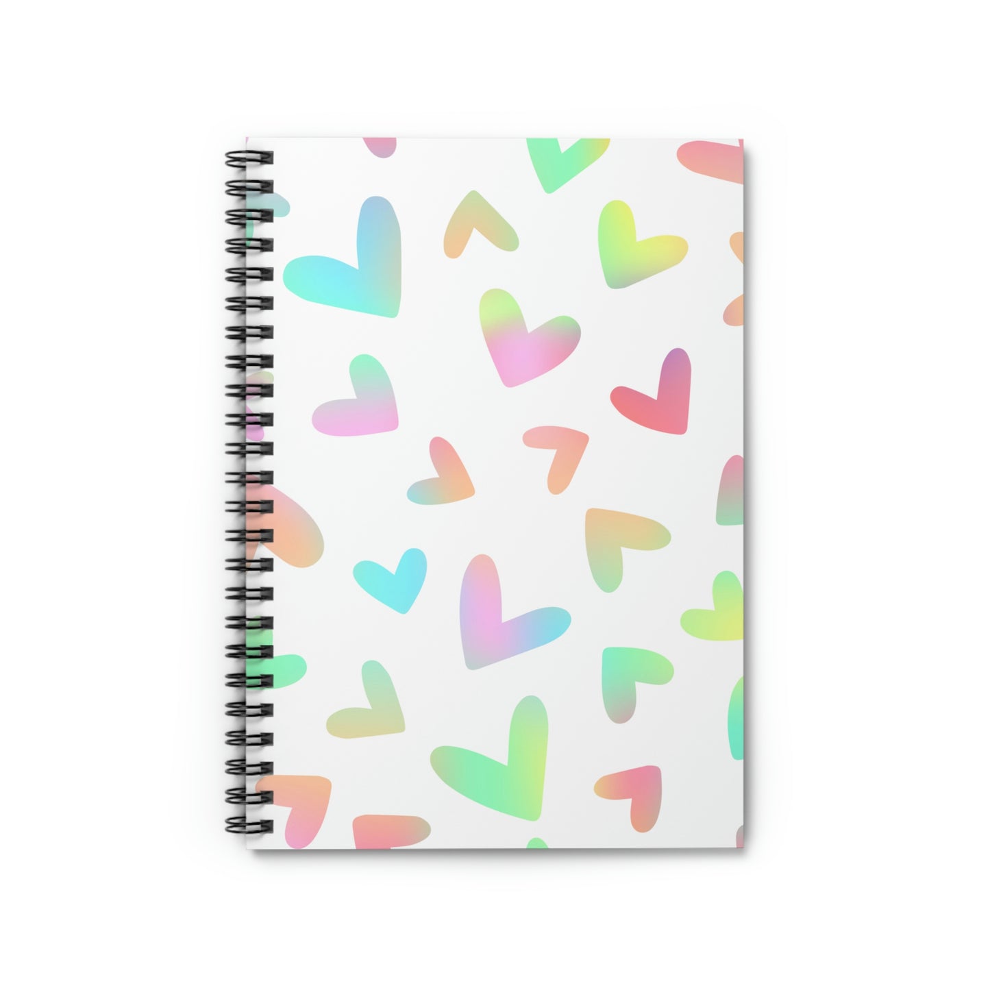 Rainbow Heart Spiral Notebook