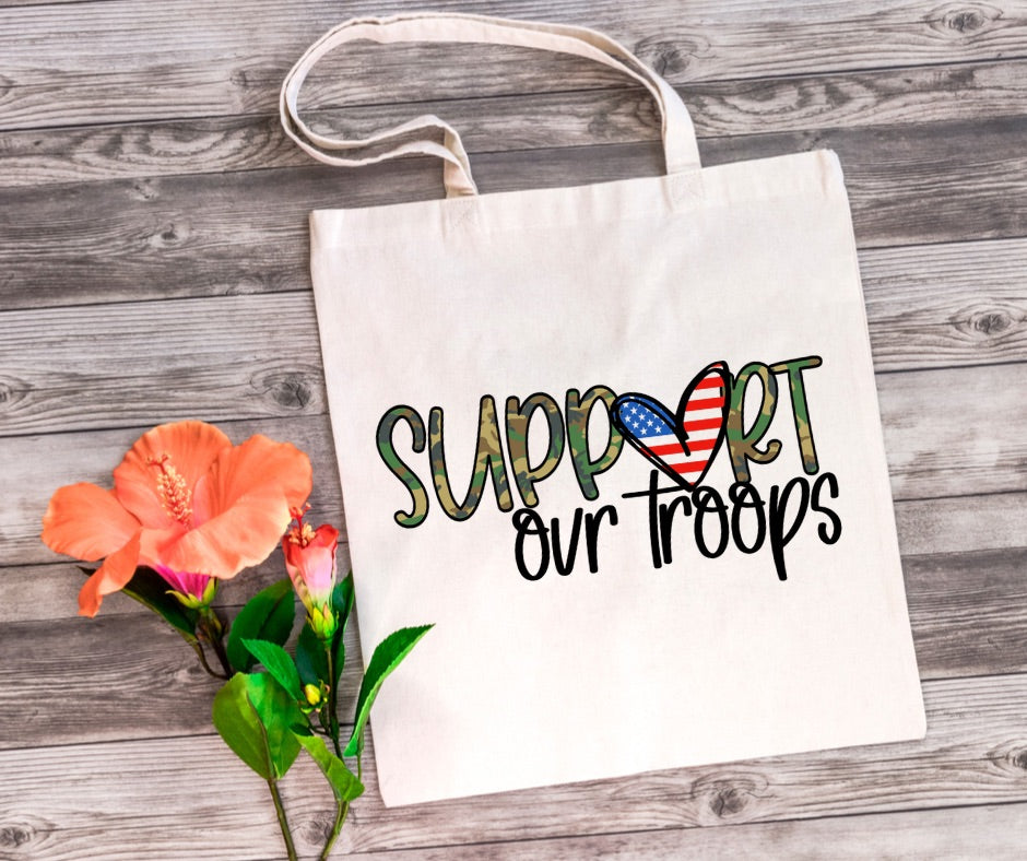 Support Our Troops Tote Bag