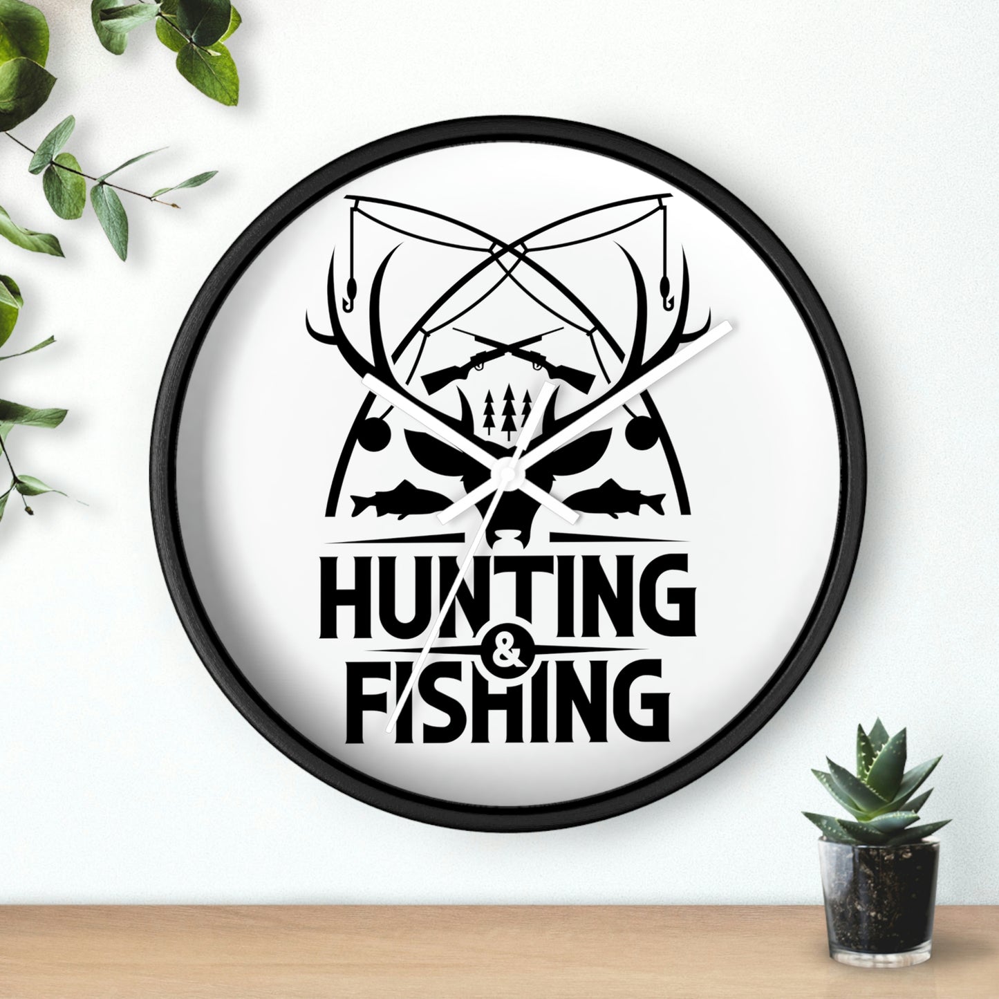 Hunting & Fishing wall clock