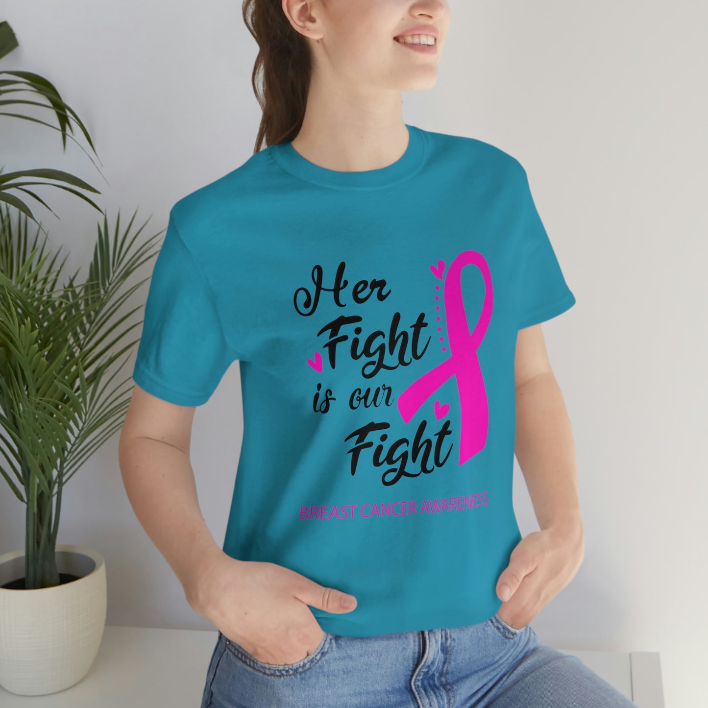 Her fight is our fight (white font) Tee