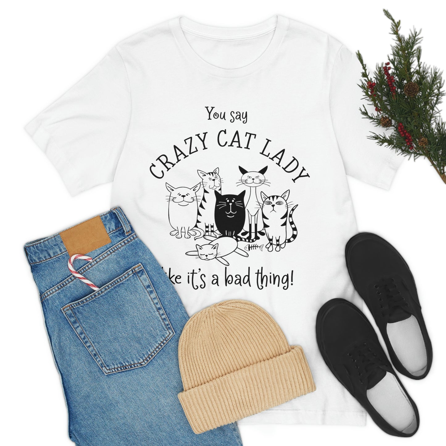 Crazy Cat Lady  Short Sleeve Tee