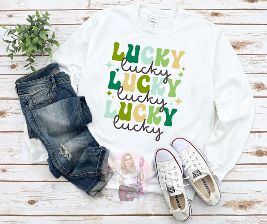 Lucky ,Lucky, Lucky, Crewneck