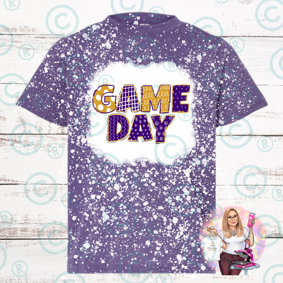 Game Day Purple & Gold Adult T-Shirt