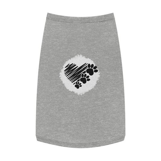 Heart Paw Print Pet Tank Top
