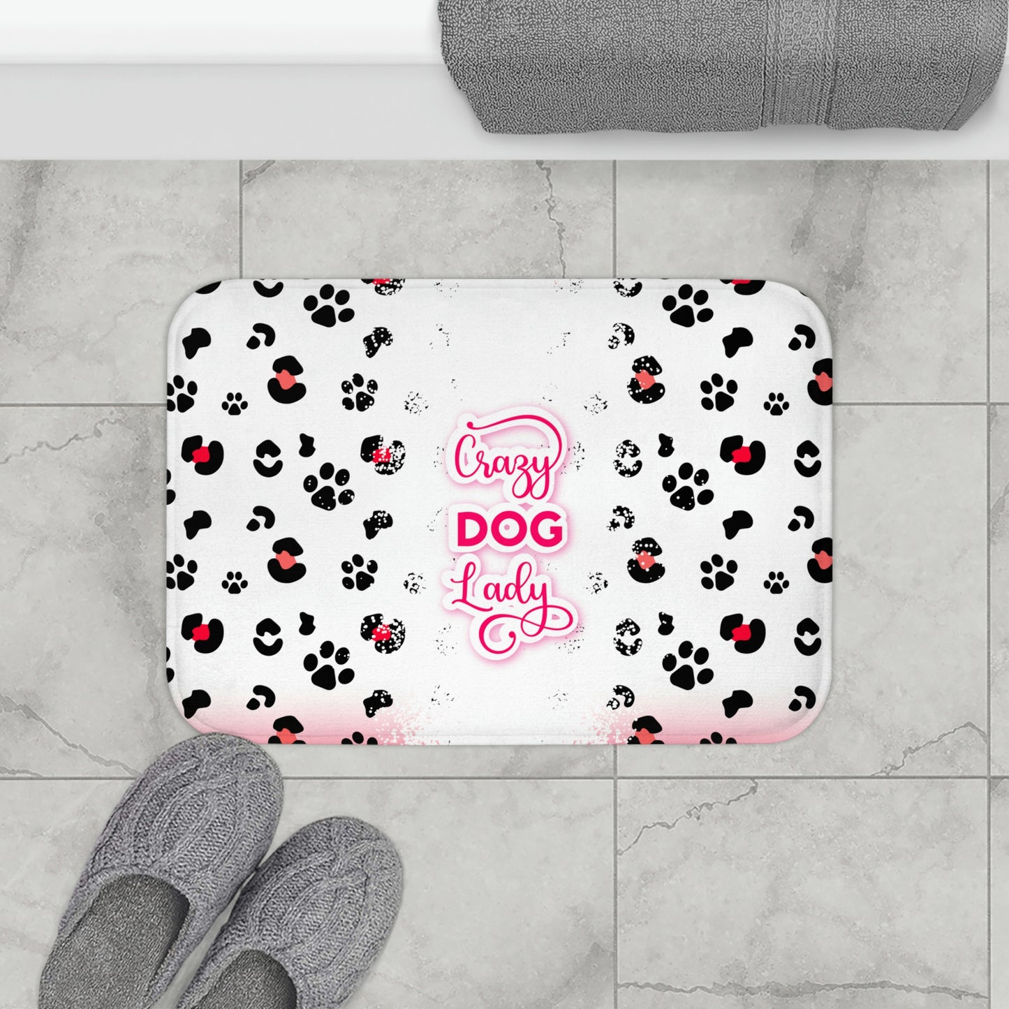 Crazy Dog Lady Bath Mat