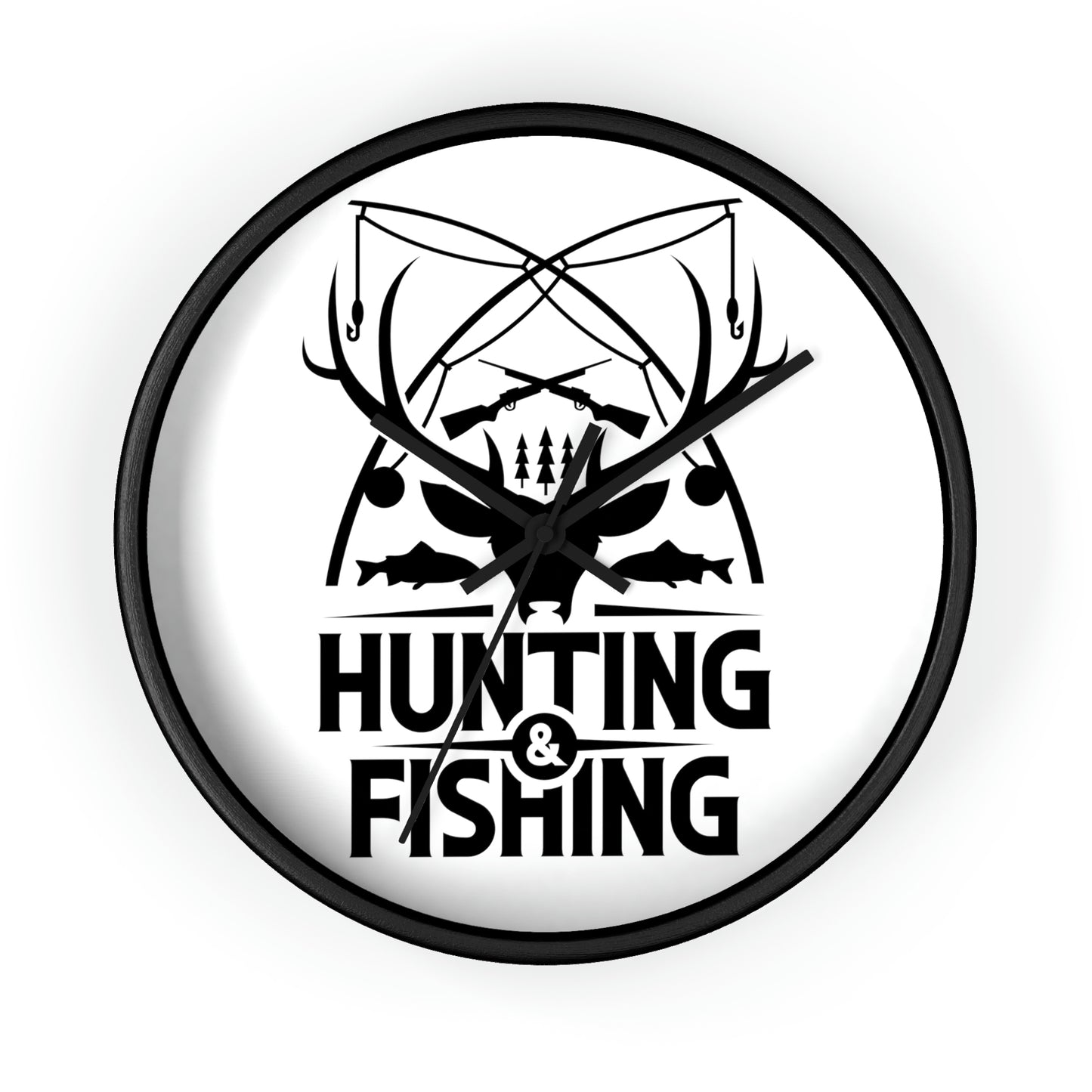 Hunting & Fishing wall clock