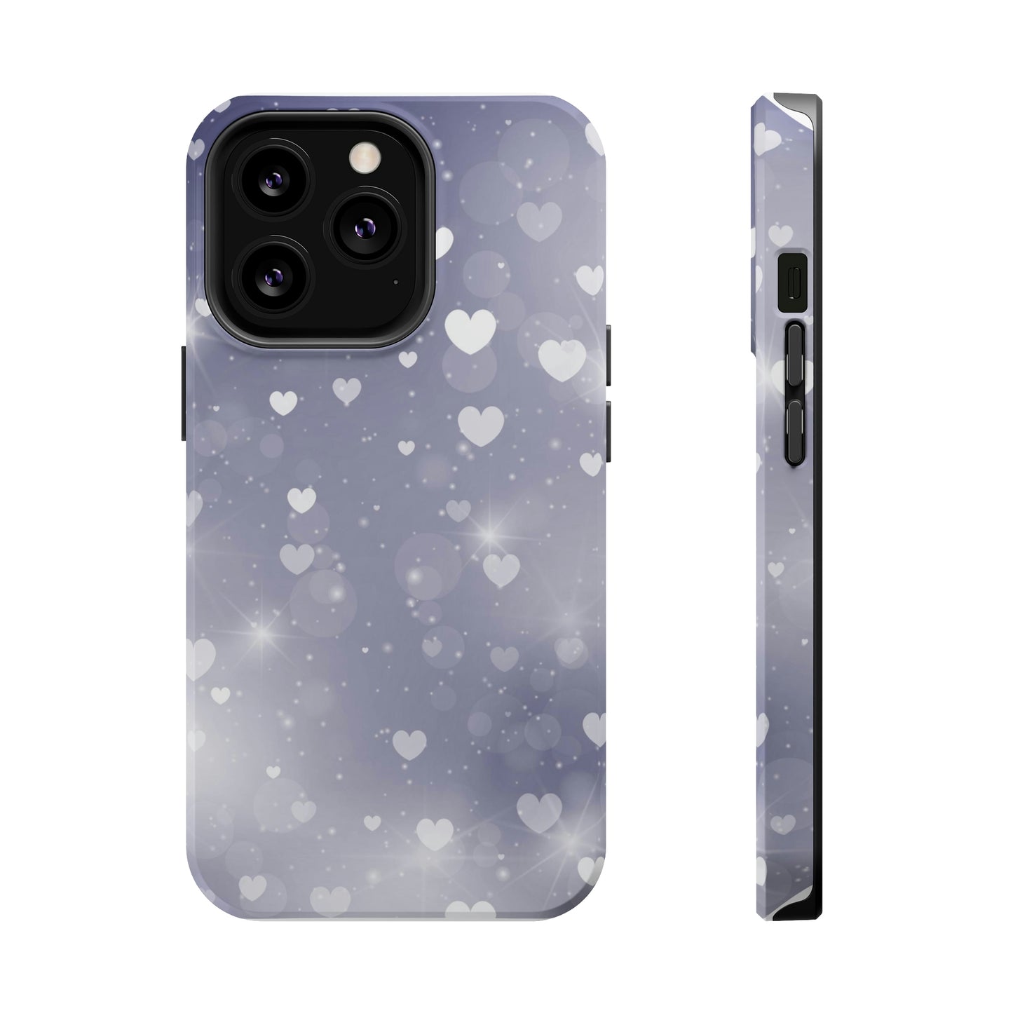 Grey Heart phone case
