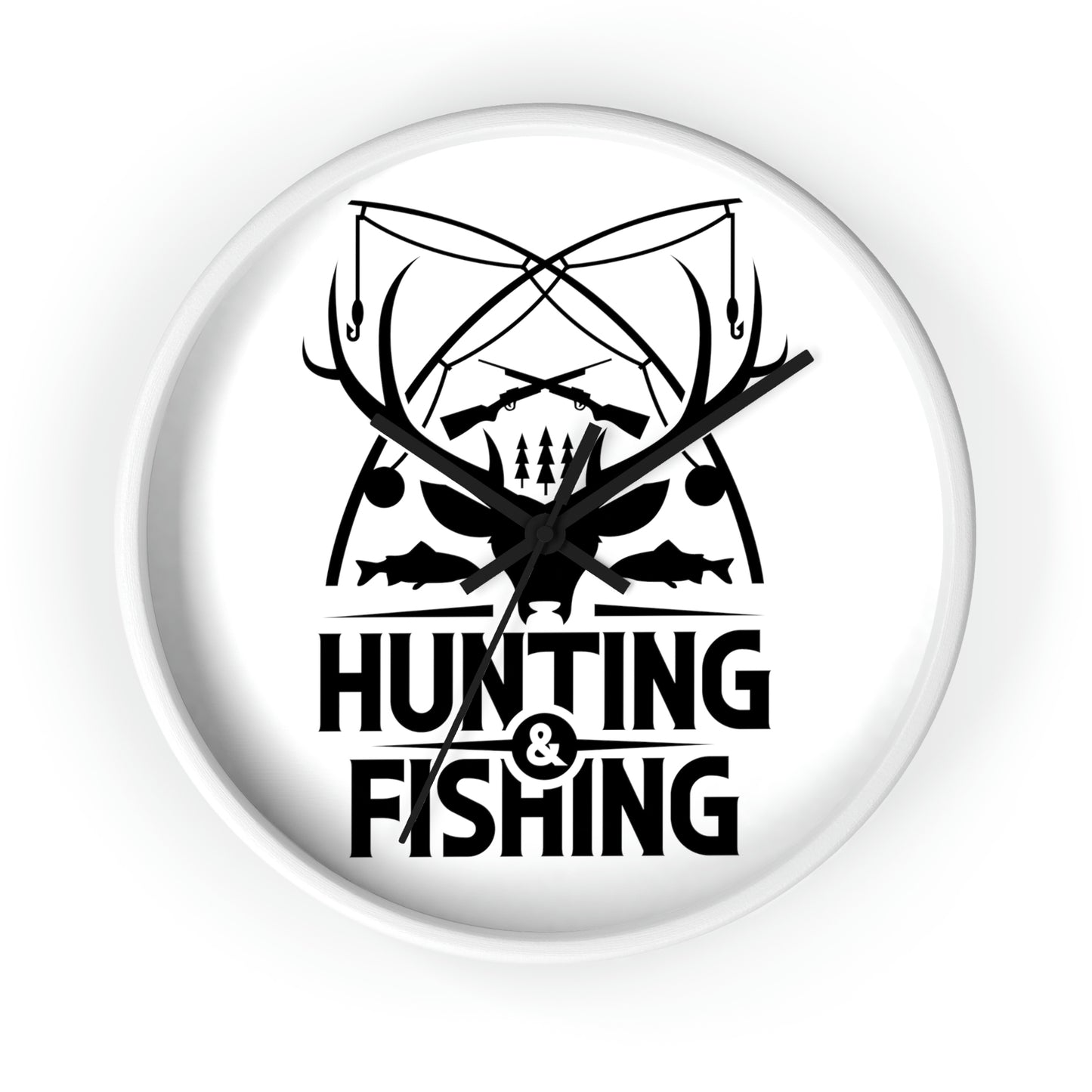 Hunting & Fishing wall clock