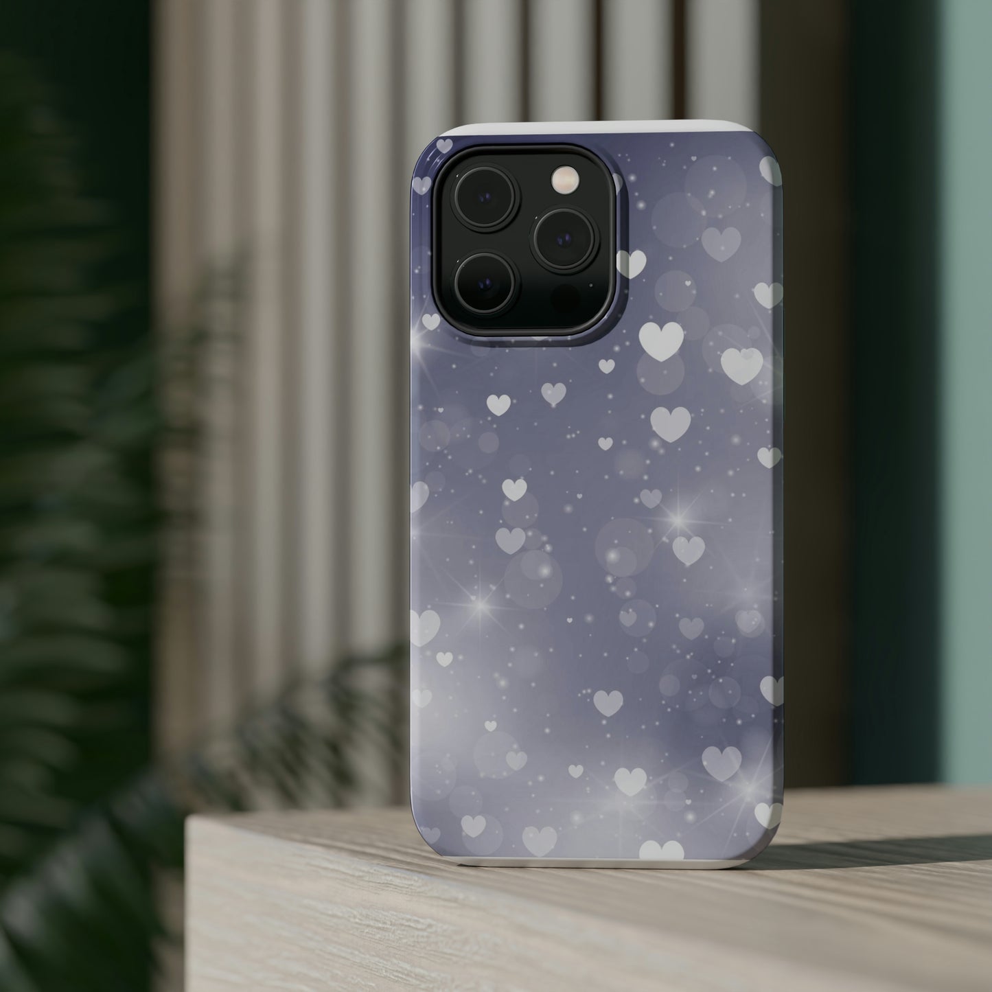 Grey Heart phone case