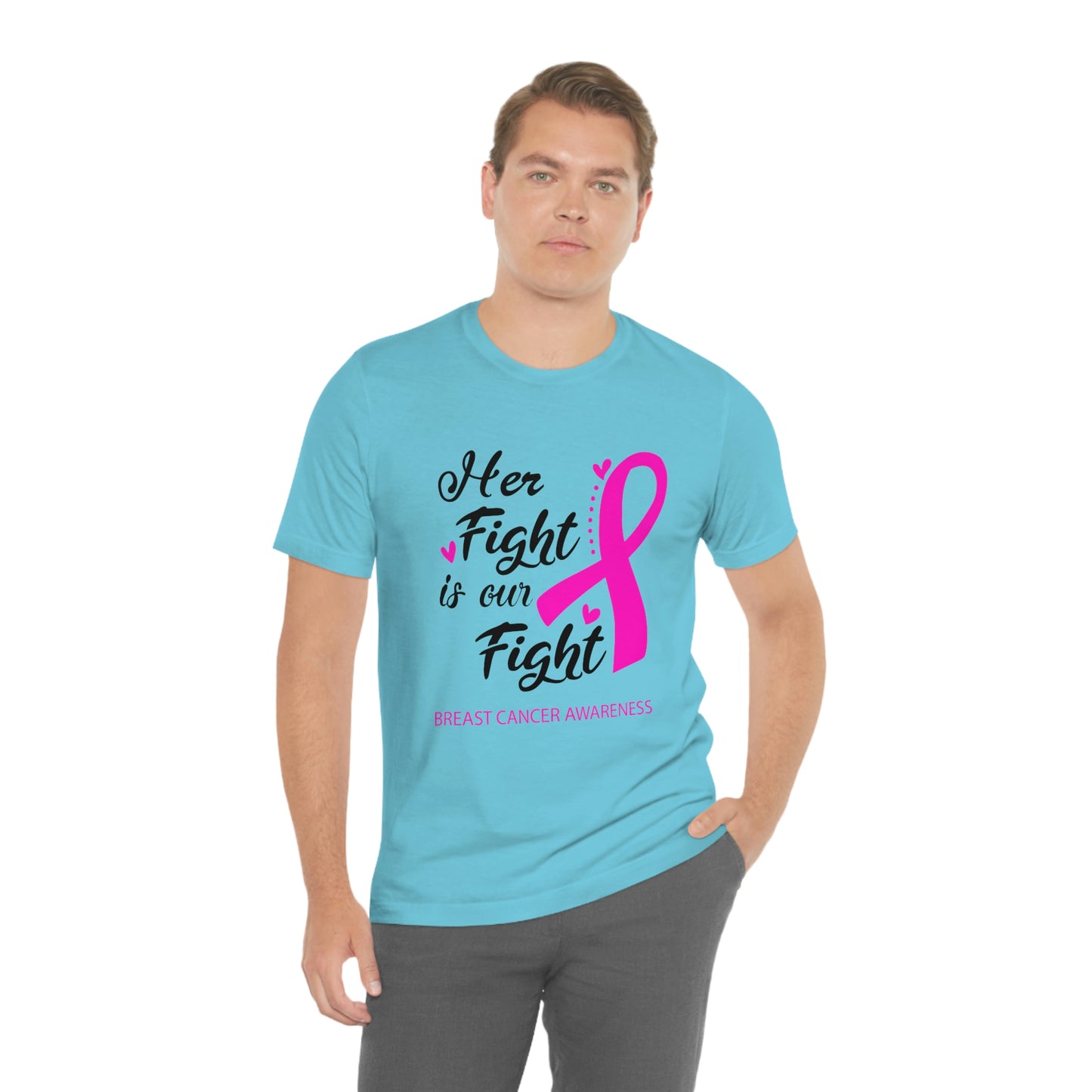 Her fight is our fight (white font) Tee