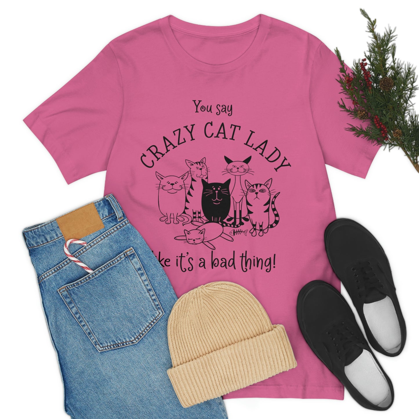 Crazy Cat Lady  Short Sleeve Tee