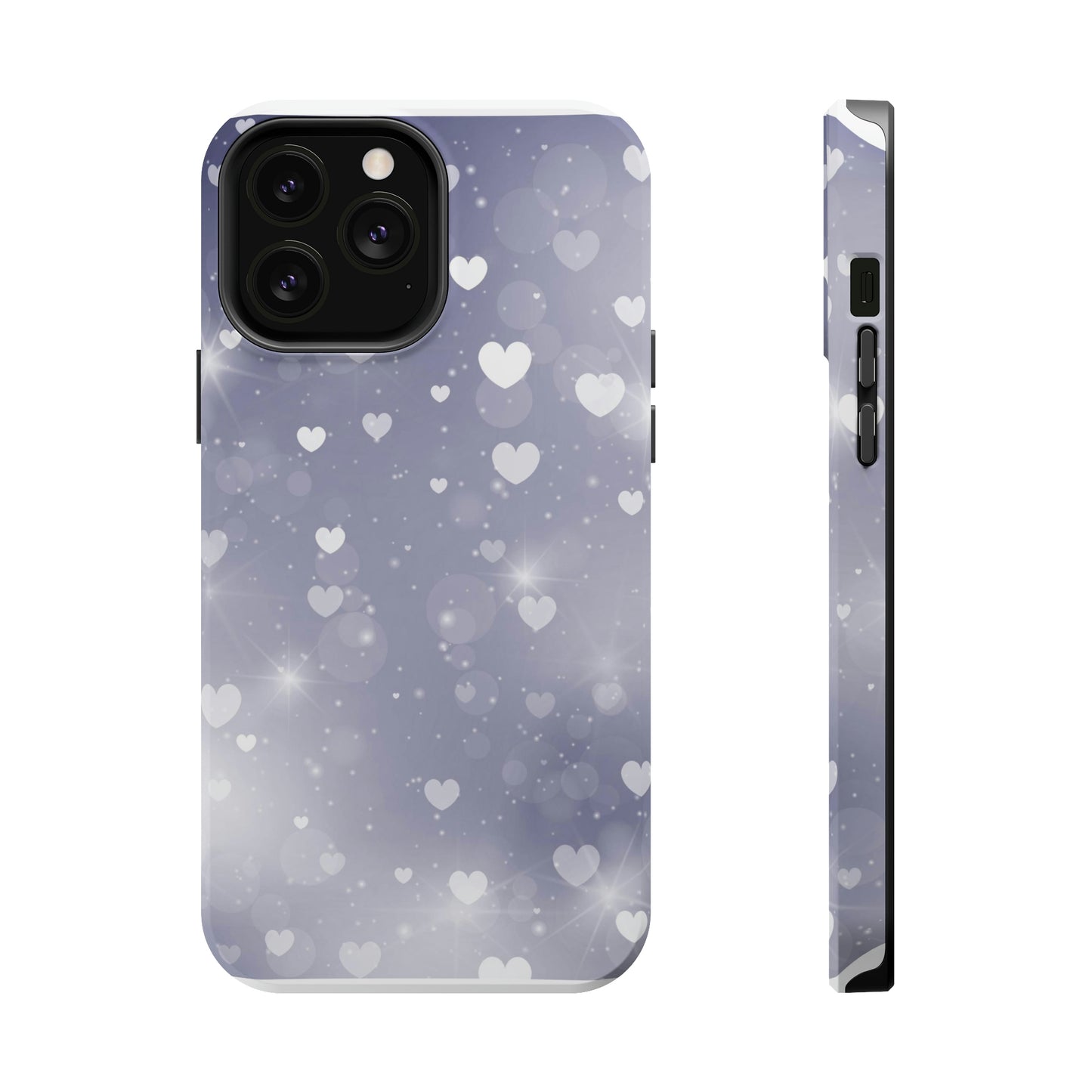 Grey Heart phone case