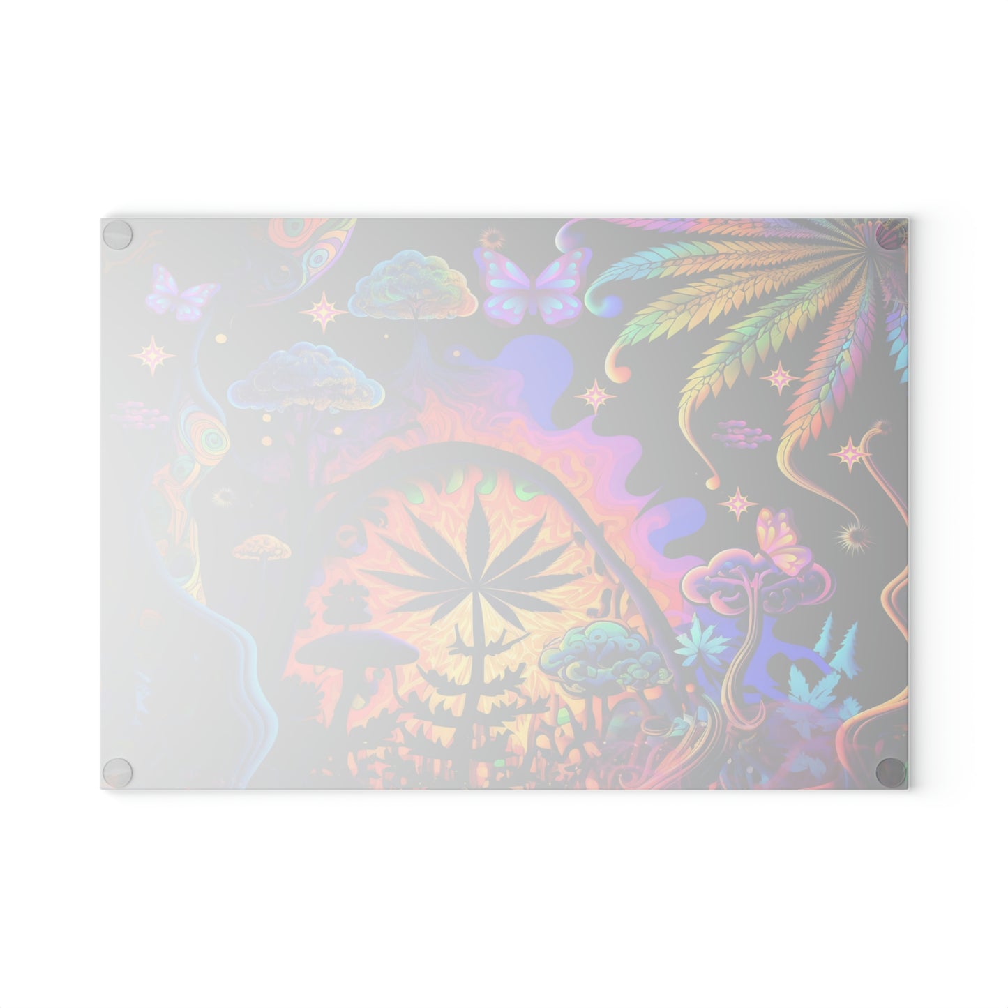 Psychedelic Glass Cutting Board