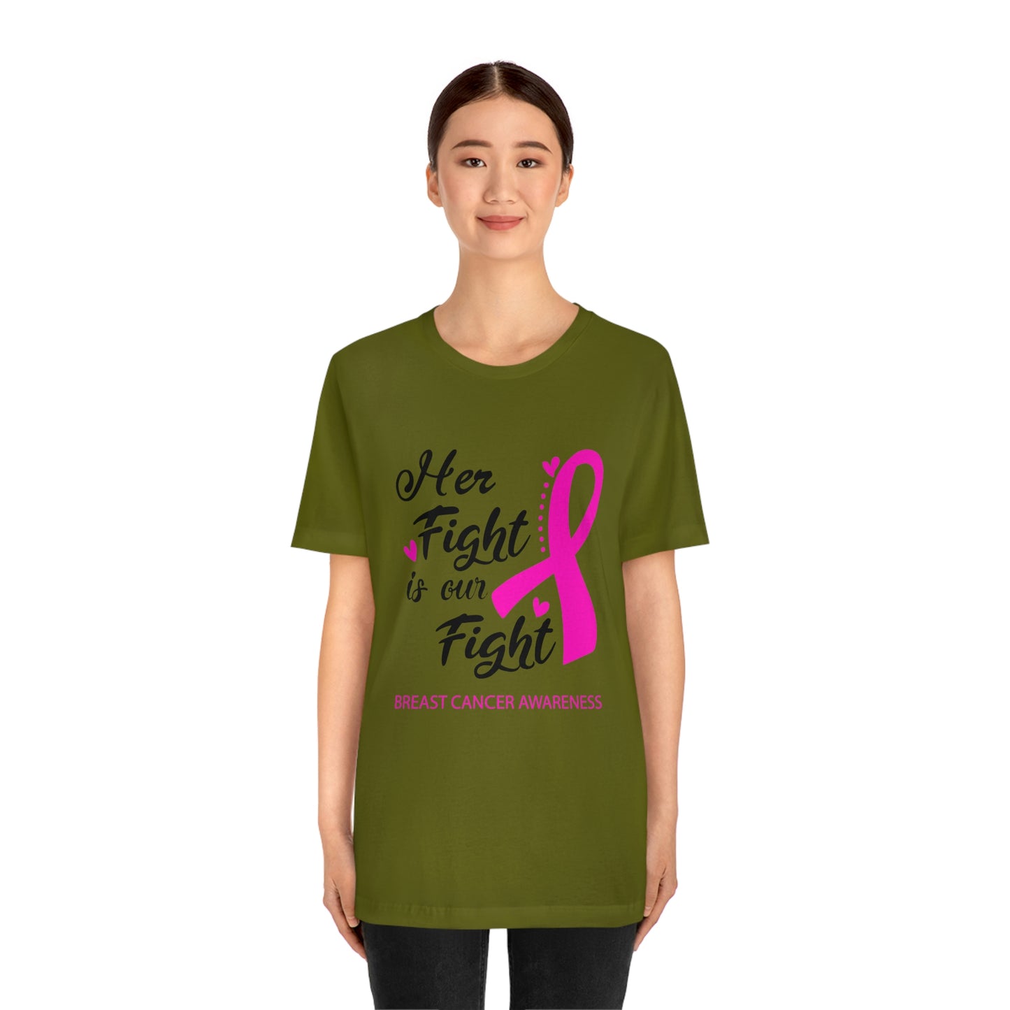 Her fight is our fight (white font) Tee