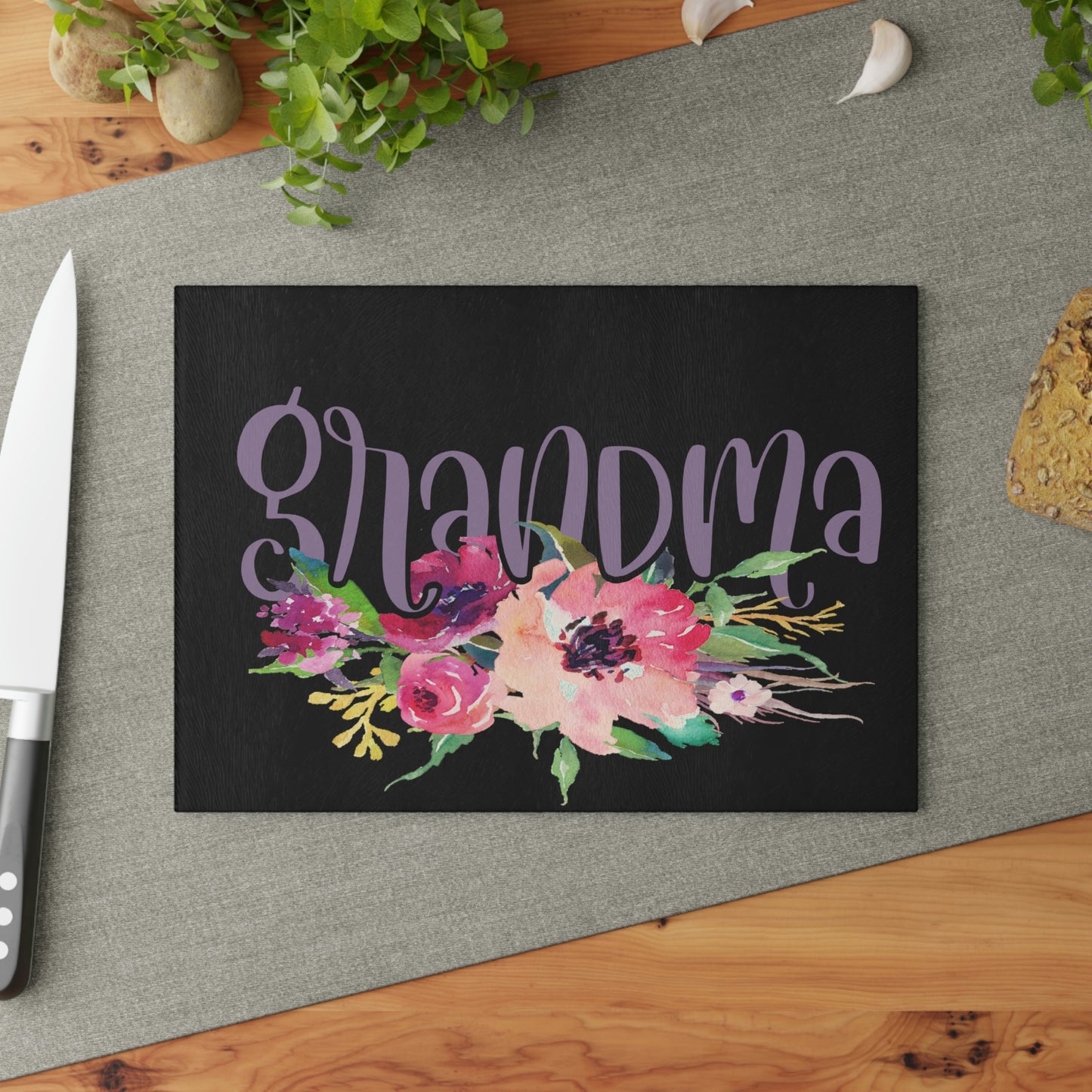 Flower Grandma Cutting Board