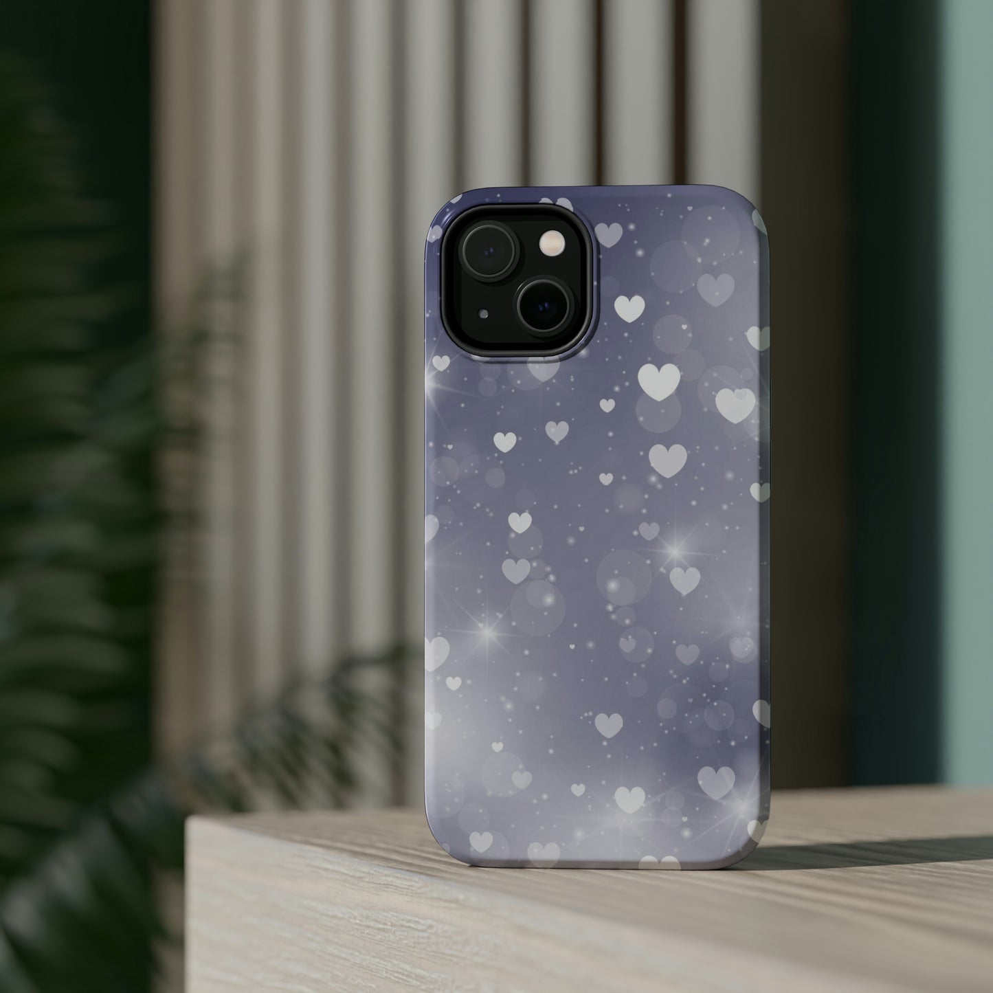 Grey Heart phone case