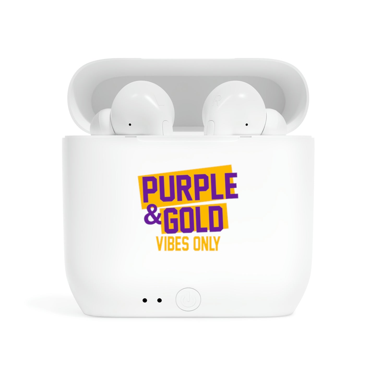 Purple And Gold Vibes Wireless Earbuds