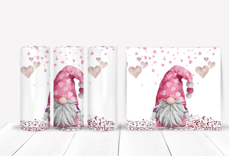 Valentines Gnome Tumbler