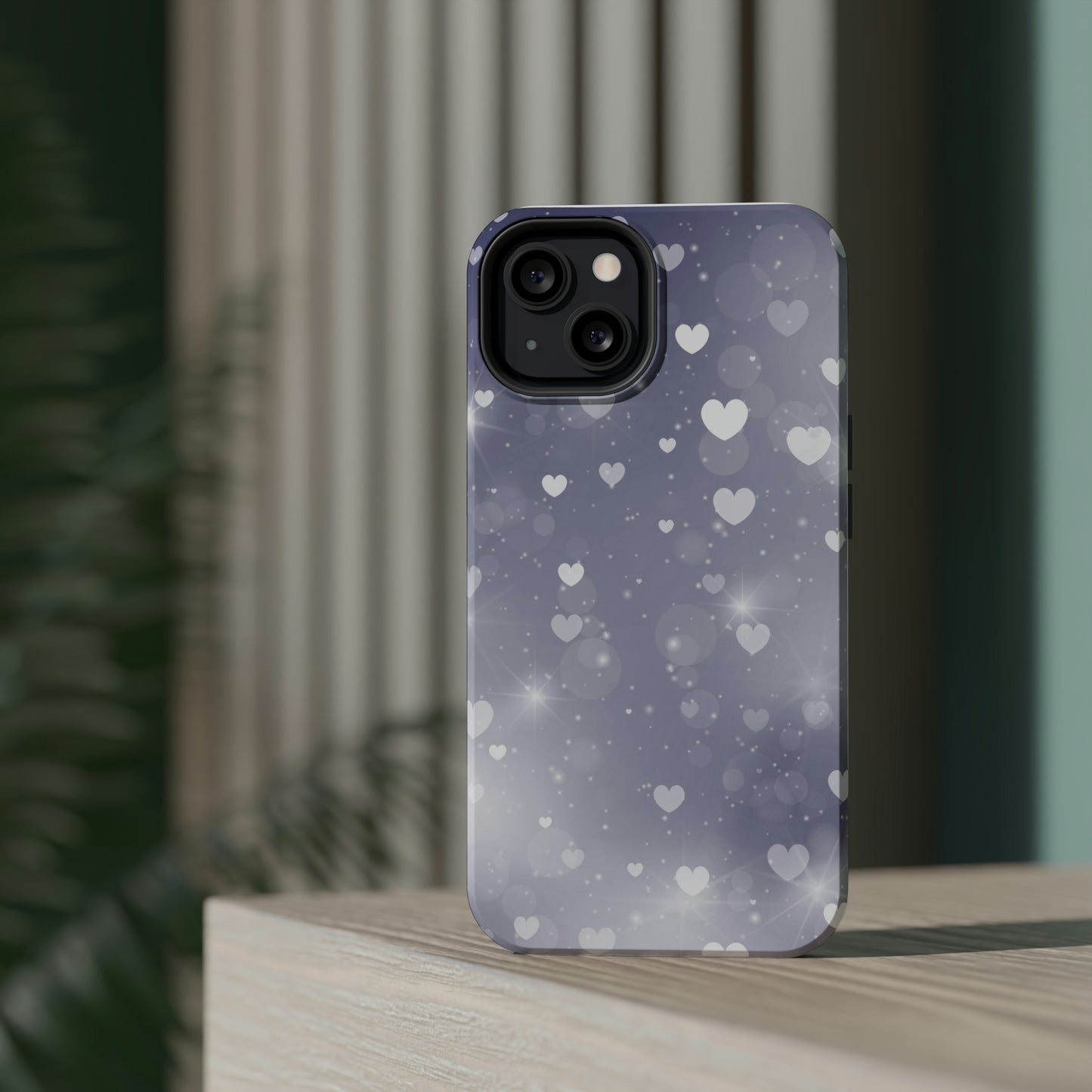 Grey Heart phone case