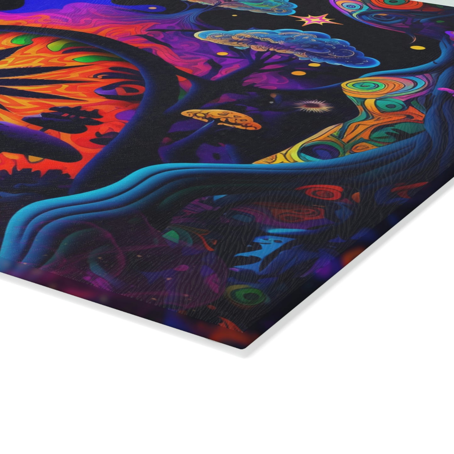 Psychedelic Glass Cutting Board