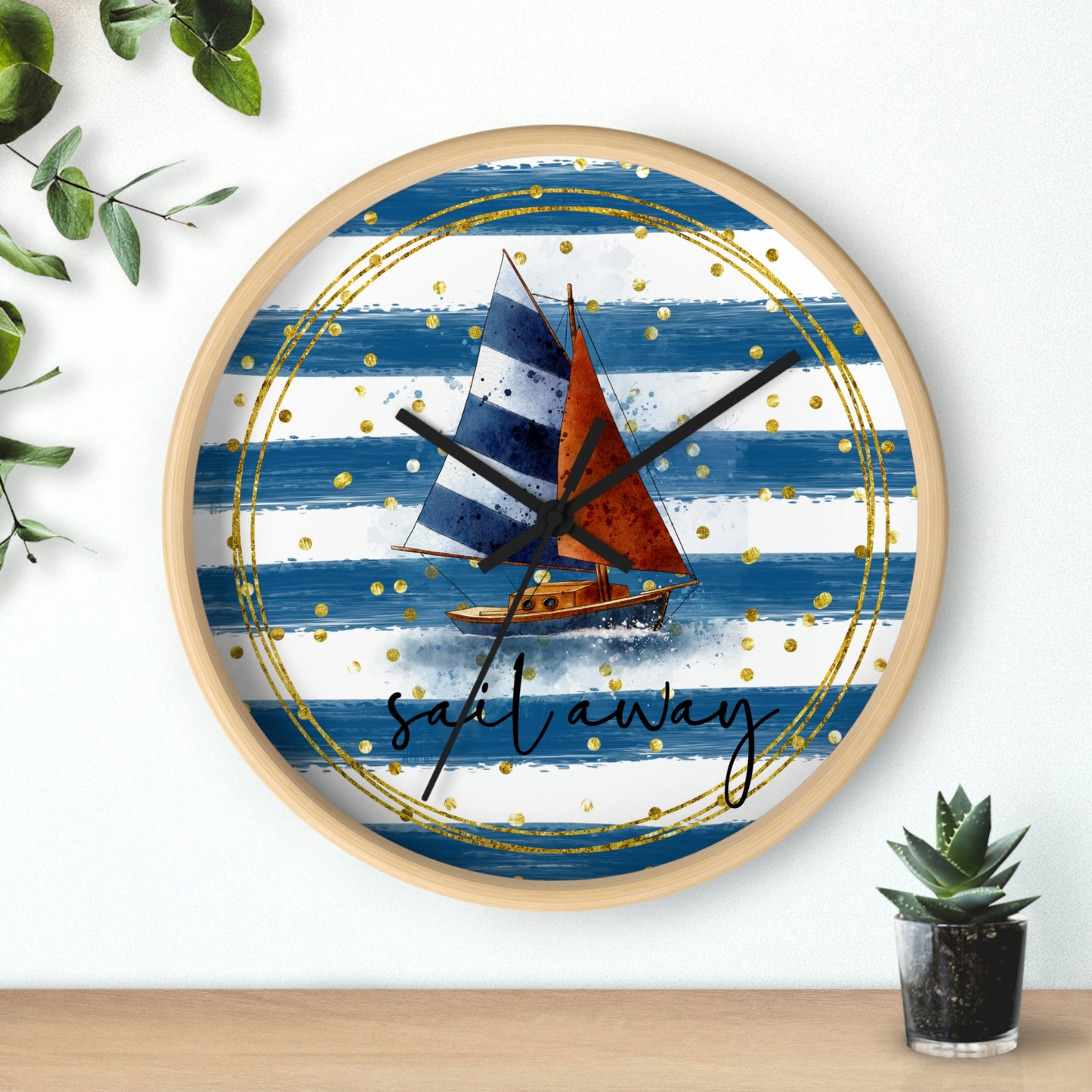 Sailboat Wall clock