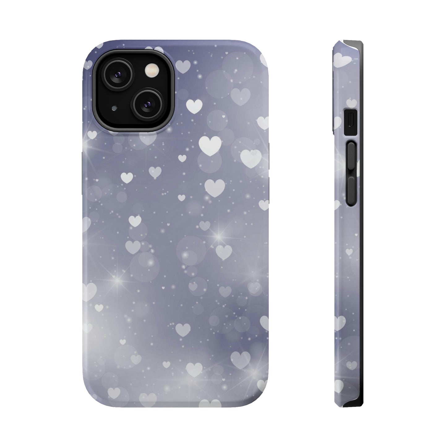 Grey Heart phone case