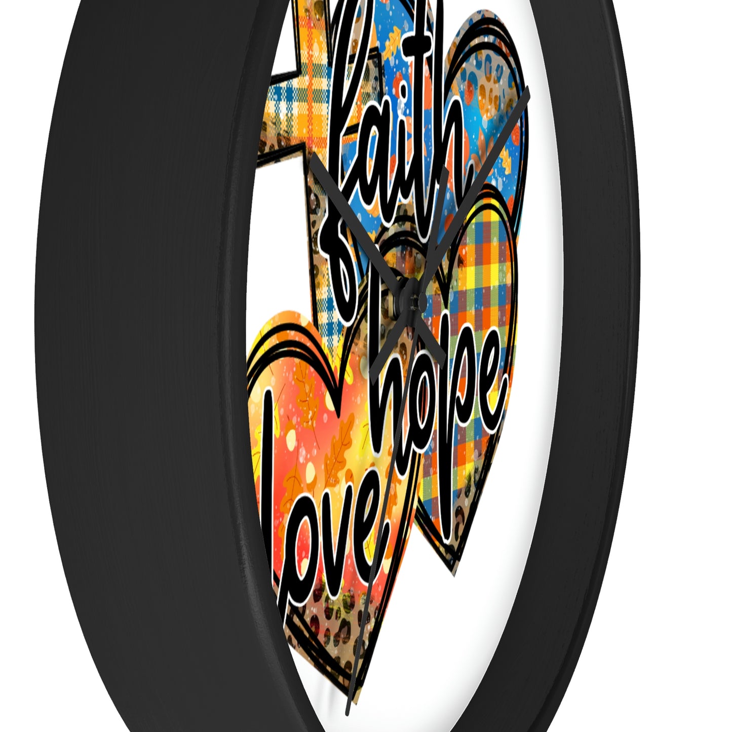 Faith Hope Love Wall clock