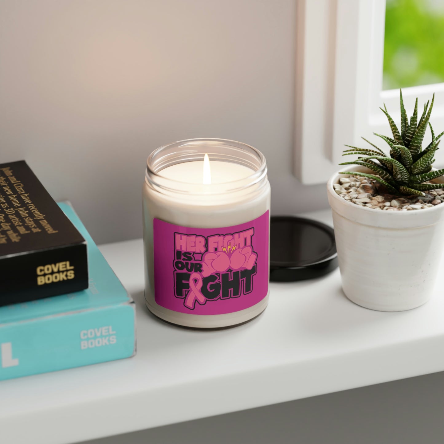 Her Fight Is out Fight Scented Soy Candle, 9oz